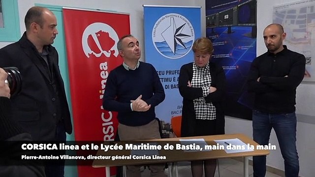 Corsica linea et le Lycée Maritime de Bastia, main dans la main pour développer la filière maritime insulaire