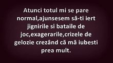 Nu regret că te-am iubit,regret că m-am înjosit