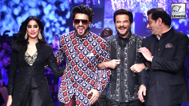 Janhvi, Anil And Ranveer Walk The Ramp | Lakme Fashion Week