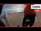 Video shows kite surfer 