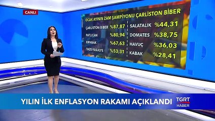 Yılın İlk Enflasyon Rakamı Açıklandı