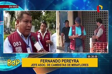 Miraflores: cambistas en contra de norma que pretende retirarlos de las calles