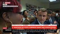 Grand débat: Emmanuel Macron en visite surprise à Evry dans une association qui s'occupe de citoyenneté et d'aide aux familles