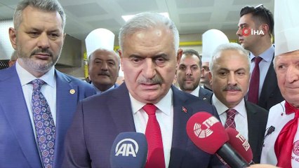 Binali Yıldırım, TBMM Üyeler Lokantası’nın yenilenen mutfağında incelemelerde bulundu