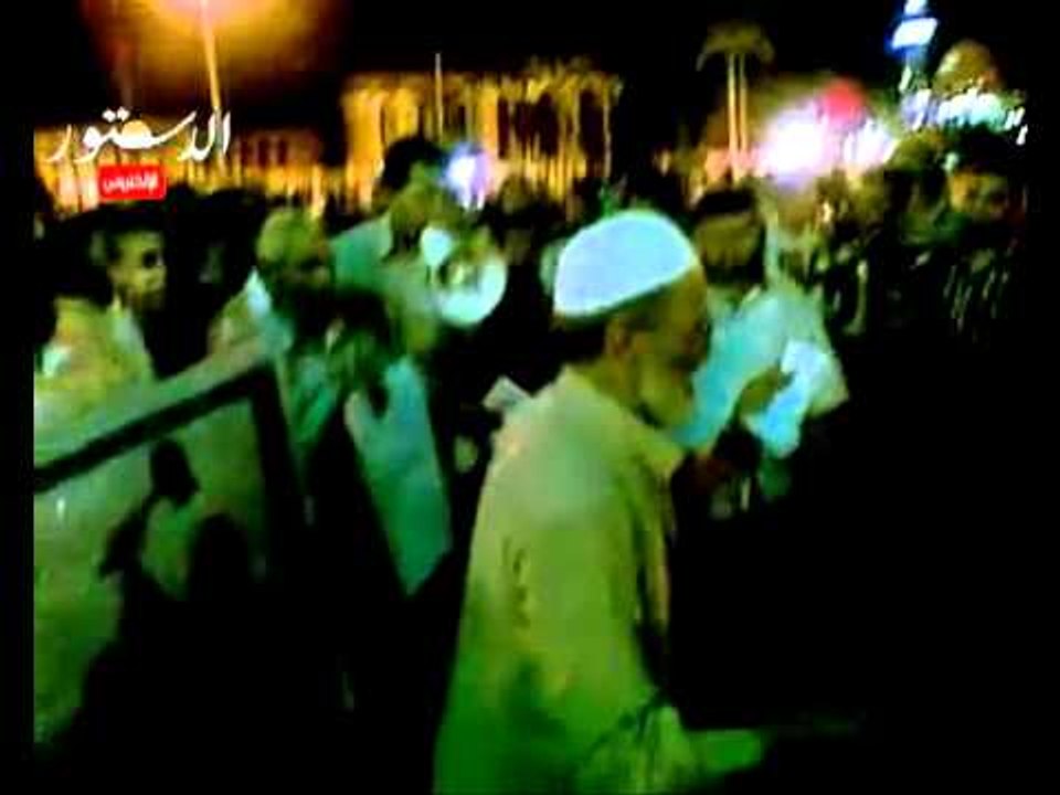 العشرات من ثوار الأقصر في ميدان ابوالحجاج وسط المدينة