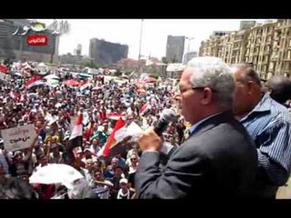 جمال زهران من اعلى منصة التحرير يسقط احمد شفيق