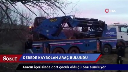 Çanakkale’de çayda kaybolan araç bulundu