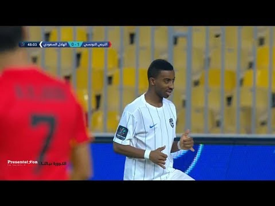 الهدف الاول للهلال السعودي والتعادل امام الترجي التونسي " عبد الرحمن اليامي " البطولة العربية 2017