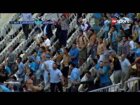 الهدف الاول للفصيلي الاردني امام الاهلي المصري مندي دومنيك نص نهائي البطولة العربية