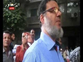 ممدوح إسماعيل مع المحتجين أمام سفارة بورما