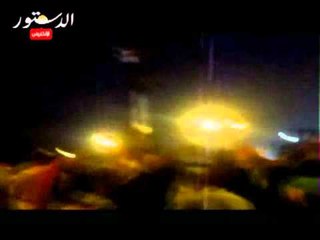 توفيق عكاشة ينضم لمتظاهري المنصه