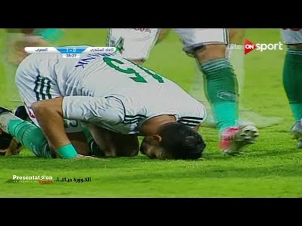 الهدف الأول للمصري امام الاتحاد السكندري " أحمد...