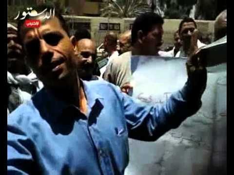 اعتصام اهالي الفيوم للمطالبة باعادة مياه الشرب