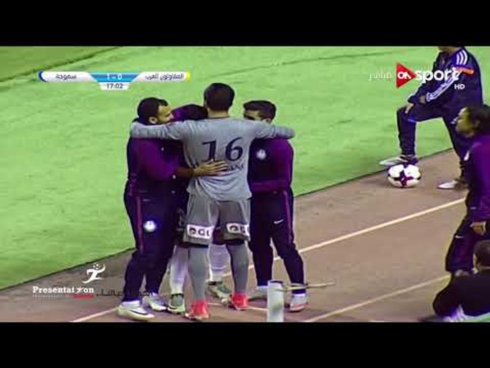الهدف الاول لـ سموحه امام المقاولون العرب " حسام حسن " الجولة الـ 12 الدوري المصري