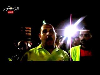 اللجان الشعبية تحيط بقطار البدرشين بعد الحادث