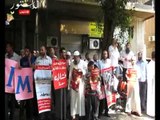 وقفة احتجاجية للجماعة الإسلامية امام سفارة بورما