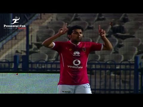 الهدف الأول لـ الأهلي امام الإنتاج الحربي أحمد حمودي الجولة الـ 26 الدوري المصري