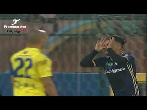الهدف الأول لـ الإنتاج الحربي امام الأسيوطي خالد قمر الجولة الـ 25 الدوري المصري