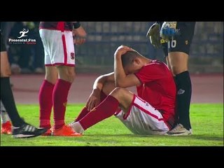 تغير اضطراري لـ الاهلي قبل نهاية الشوط الأول خروج سعد سمير ونزول محمد نجيب