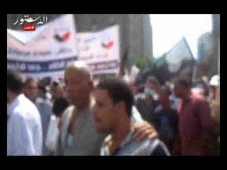 المتظاهرون فى التحرير يتعرضون للغاز المسيل للدموع