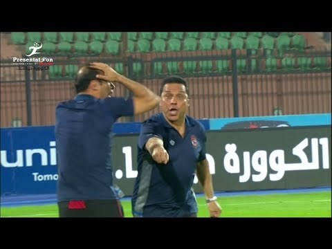 اعتراض من الجهاز الفني للنادي الاهلي لعدم احتساب ركلة جزاء امام الاسيوطي