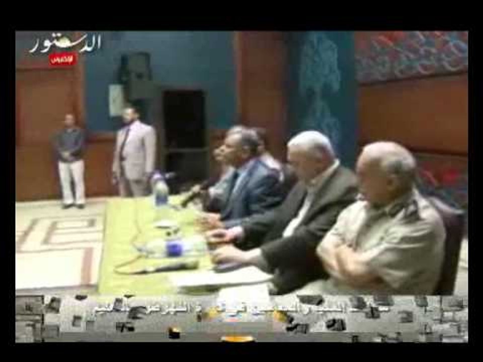 محافظ المنيا والمعلمين فى ندوة النهوض بالتعليم