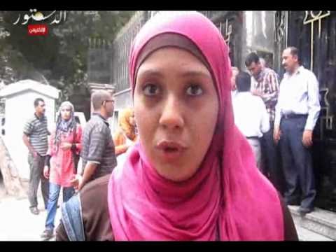 طلاب التعليم المفتوح يواصلون إعتصامهم أمام التعليم العالي