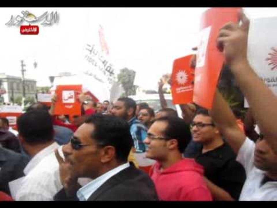 احتفالات مصر القوية أمام دار القضاء