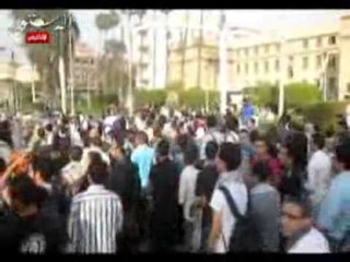 مسيرة جامعة القاهرة : العسكر والاخوان باعوا القضية