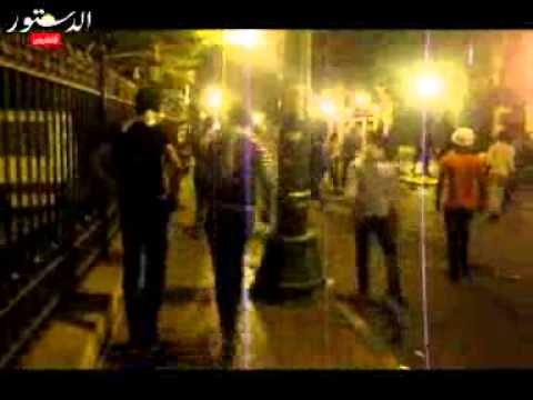 استمرار الاشتباكات بين المتظاهرين والشرطة بمحمد محمود