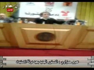 عمرو حمزاوي : الدستور الجديد يعيد دولة الاستبداد