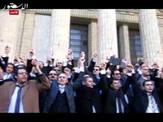 وقفة لوكلاء النيابة ضد النائب العام