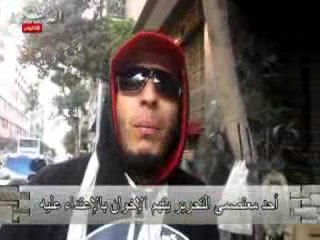 أحد معتصمى التحرير يتهم الإخوان بالإعتداء عليه