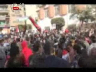 تلاحم مسيرات المنوفية أمام ديوان عام المحافظة