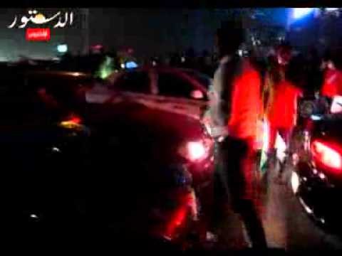 متظاهرو قصر النيل يقطعون كوبرى أكتوبر