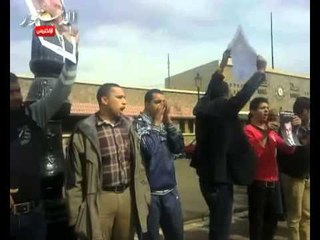 ميناوحدالقطرين جانا مرسي قسمها أثنين هتافات متظاهري