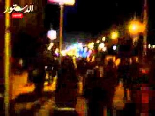 الشعب يريد اسقاط النظام في مواجهة الغاز امام الاتحادية