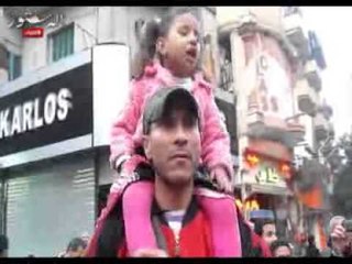 الطفلة ياسمين عادل تهتف ضد مرسي