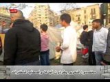 معتصموا التحرير يطردون الباعه واصحاب المخدرات
