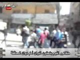 متظاهرو الفيوم يشعلنون النيران أمام ديوان المحافظة