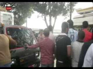 أهالي مثلث ماسبيرو يقطعون طريق الكورنيش