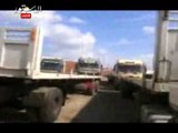 إضراب سائقى النقل الثقيل بميناء دمياط لاختفاء السولار