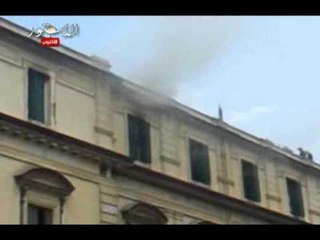 حريق محكمة باب الخلق يصيب المرور بالشلل