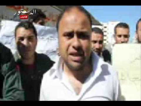 لليوم التالى على التوالى احتجاج موظفى تاون جاز بورسعيد