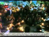 اصدقاء أبو ضيف يشعلون الشموع في ذكري ميلاده بميدان روكسي