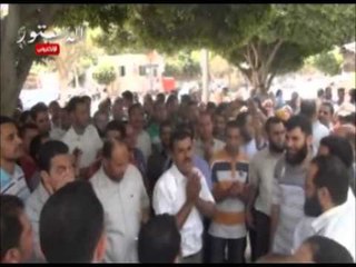 اعتصام المعلمين المتعاقدين بالمنوفية