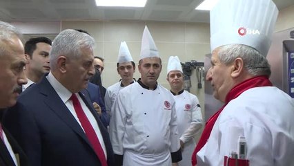 Binali Yıldırım, TBMM Üyeler Lokantası'nın Yenilenen Mutfağında İncelemelerde Bulundu