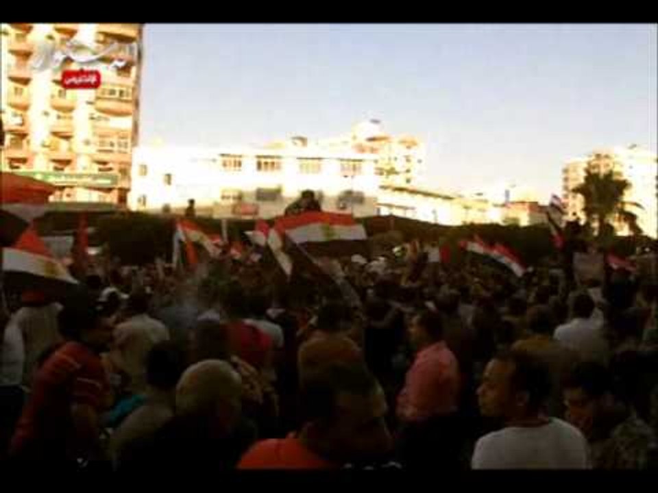 الآلاف يتوافدون على ميدان الثورة بالمنصورة للمطالبة بإسقاط النظام