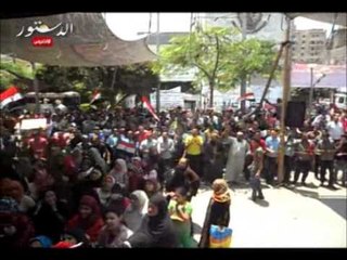 استمرار مظاهرات المنوفية للمطالبة برحيل مرسى