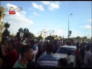 فرحة عارمة للمعتصمين أمام محافظة البحيرة